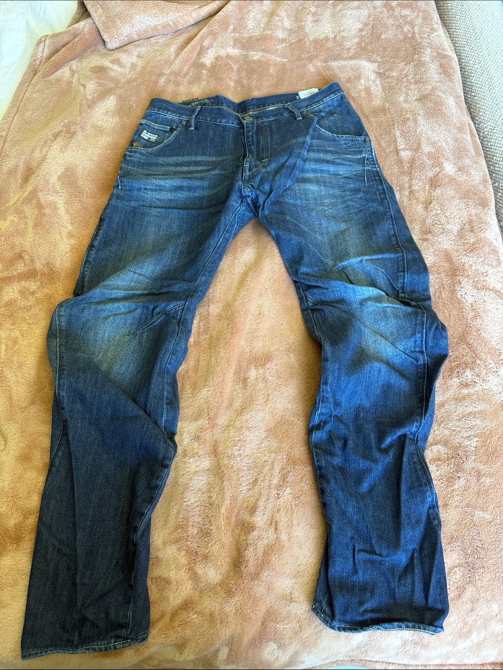 G-Star Men's Indigo Blue Relaxed Jeans